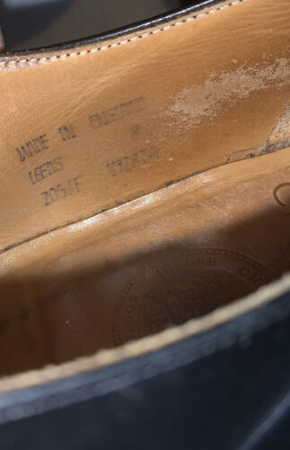 Scarpe da uomo Joseph Cheaney Leeds con fibbia cinturino da monaco in pelle nera, taglia 8 - Foto 9 di 11