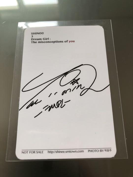 SHINee Dream Girl -The misconceptions of you' Photocard