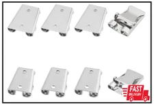 8Pcs 2 Sizes Iron Bolo Tie Slider Clasp Bolo Tie Tips Bolo Tie Buckle Accesso...