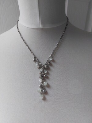 Fiorelli Necklace Bead Detail Preloved Silver