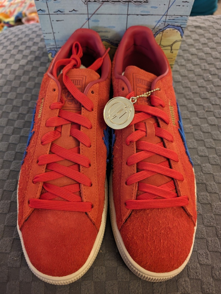 ★Puma x One Piece Suede Buggy Sneakers Red Ultra Blue★ PUMA x ONE PIECE Suede Buggy Men's Sneakers | PUMA