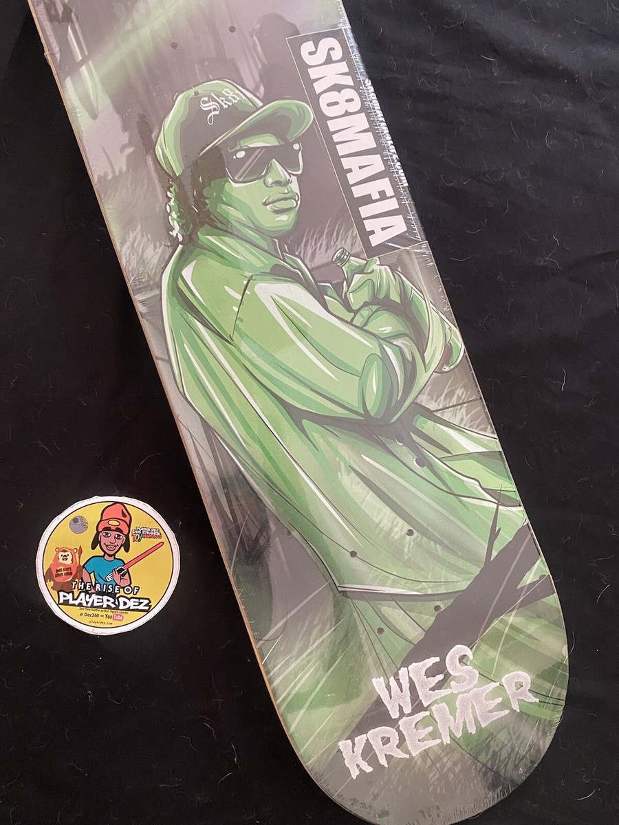 RARE Sk8mafia RIP Legends Eazy E Wes Kremer Skateboard Deck NWA