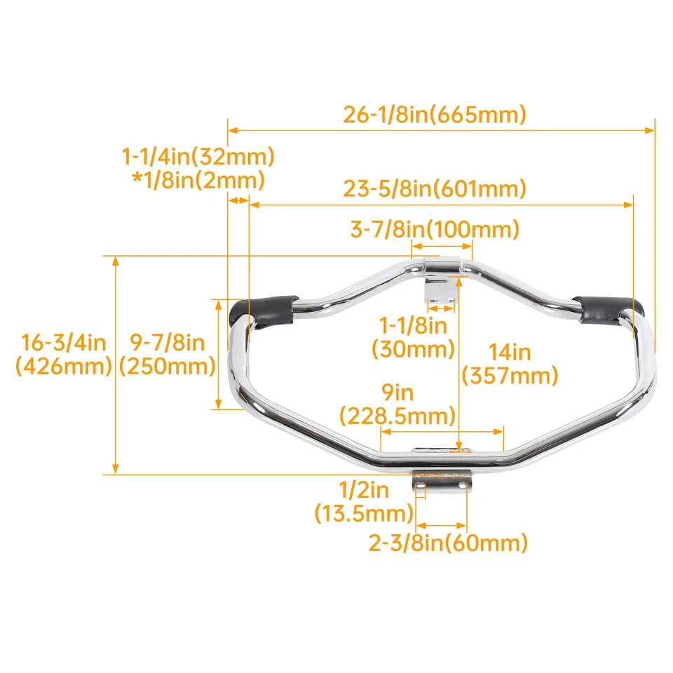 Engine Guard Highway Crash Bar Fit for Harley Sportster Iron XL 1200 883 04-22 — 第 2/4 张图片