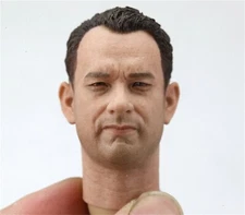 1/6 Captain John Miller Tom Hanks Head Sculpt Model Fit 12'' Action Figure Body