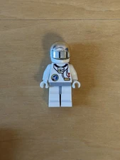 LEGO Space Astronaut MiniFigures Shuttle Rocket Launch Pad 6339 6544 Silver Mask