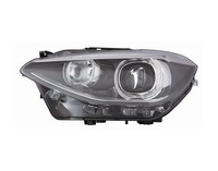 XENON-SCHEINWERFER Links FÜR BMW 1ER 2011-2015 MIT LED UND Schwarzem Rahmen