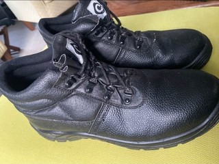 Contractor 100 Steel Toe Cap Black Leather Work Safety Boots Size 11
