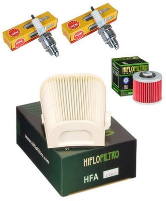 Wartungssatz Ölfilterset Zündkerze spark splug passt an Yamaha Xv 750 1000 1100