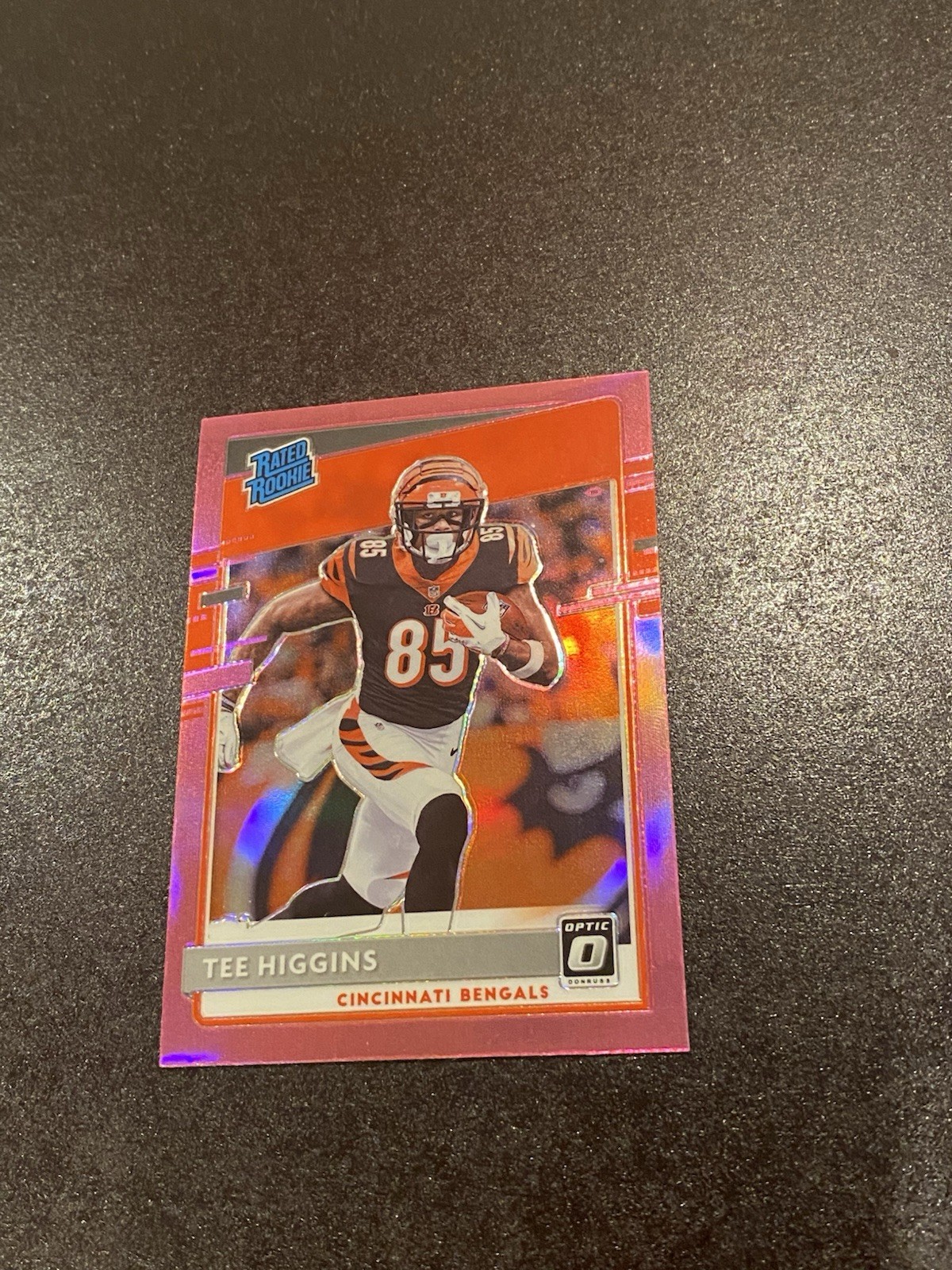 2020 Donruss Optic Pink Prizm Tee Higgins Rookie #160 Bengals RC PWE