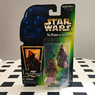 Hasbro Star Wars POTF Jawas w/ Glowing Eyes & Blaster Pistols, IV 1996