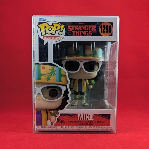 NIB FUNKO POP MIKE WHEELER 1298 FIGURE W/ PROTECTOR Stranger Things VAULTED!