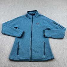 Patagonia Better Sweater Jacket Womens Small Blue Full Zip Fleece Outdoor 25541