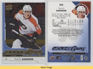 2017-18 Upper Deck Young Guns Silver Foil Travis Sanheim #214 Rookie RC