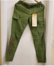 New with tags Rare vintage Da-nang embroidered cargo Women's pants size xs/s