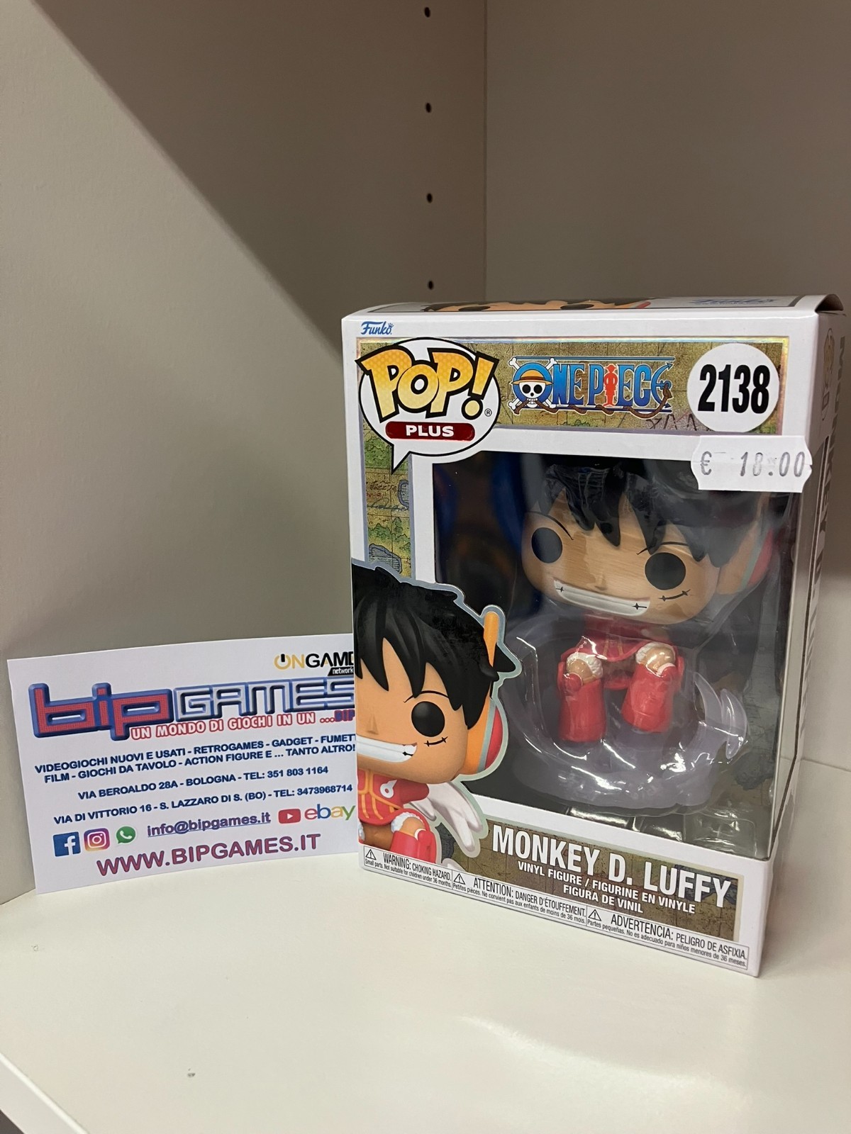 Funko Pop! Plus n. 2138 One Piece - Monkey D. Luffy NUOVO - Immagine 2