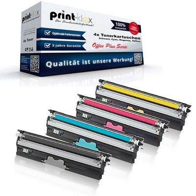 4x Alternative Tonerkartuschen für OKI C 110/130 Farb Set XL - Office Plus Serie