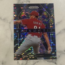 2025 Panini Prizm Baseball Chase Burns Prizmatic Blue #72/75 SSP Cincinnati Reds