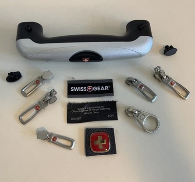 Swiss Luggage Suitcase Part Travel Bag Telescope Handles Grip Zip Hold Pull Logo