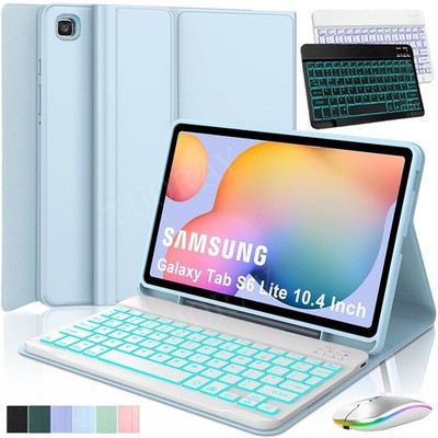 Beleuchtete Tastatur Hülle Maus Für Samsung Galaxy Tab A9+ A8 S9 S10 FE QWERTZ