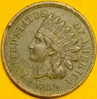 1859 U.S. INDIAN HEAD PENNY CENT 1c COIN (XF-Extra Fine) 1st Mintage Year!