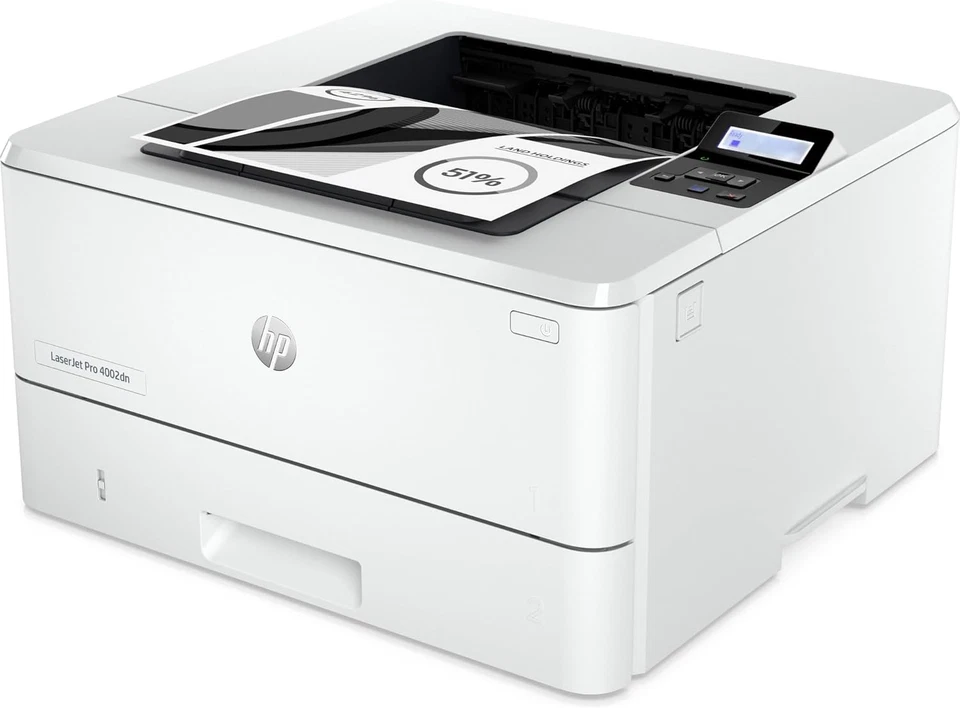 NUOVA STAMPANTE LASER BIANCO/NERO HP LASERJET PRO 4002DN DUPLEX - Immagine 2 di 4
