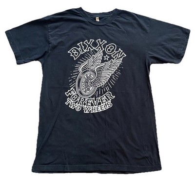 Dixxon Forever Two Wheels Motorcycle Graphic T-Shirt Adult Size Large Black USA