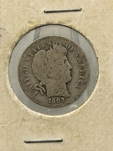 1903 Philadelphia Mint Silver Barber Dime
