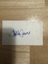 Dudley Moore Signed 3x5 Index Card