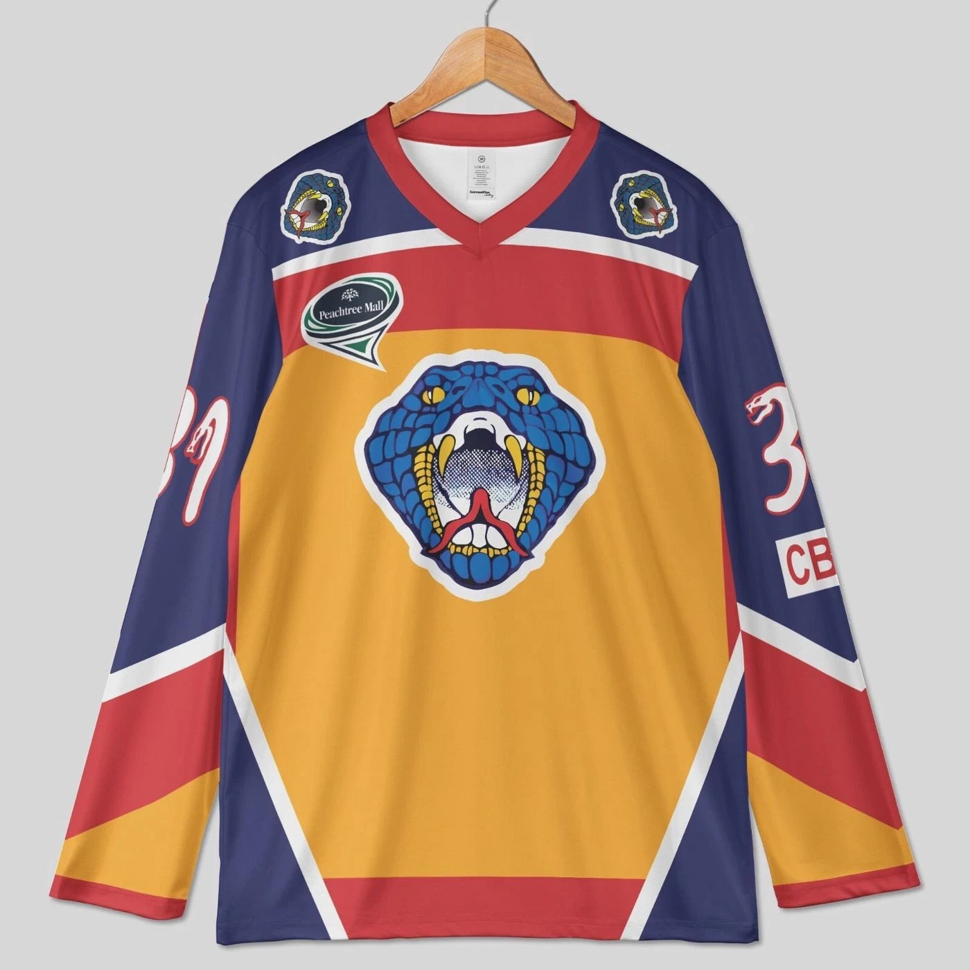 Personalized Columbus Hockey Shirt  1999-00 Game Worn