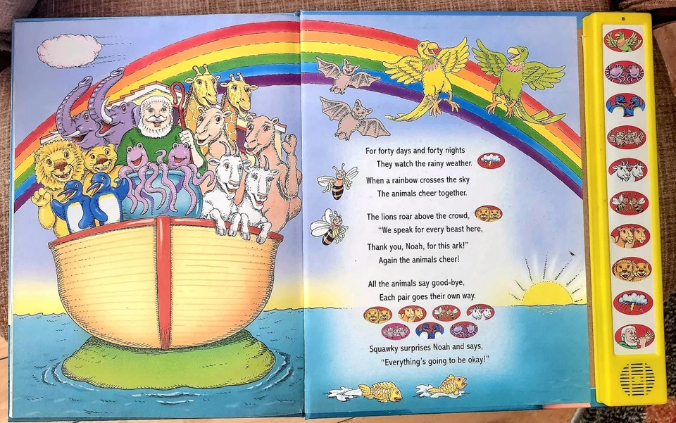 Noah's Ark Play A Sound Vintage Interactive Book - Image 4 of 4