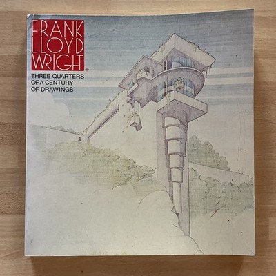 BUCH ARCHITEKTUR FRANK LLOYD WRIGHT DREIVIERTEL JAHRHUNDERT ZEICHNUNGEN [b