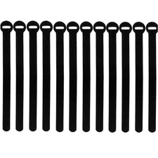 50x Reusable 6" Cable Ties Fastening Straps Microfiber Hook Loop Cord Organizer