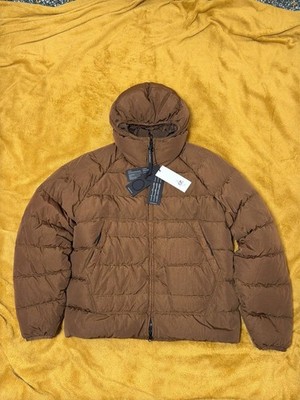 C.P. Company Eco-Chrome R Size 46 Down Goggle Puffer Jacket Large Coat New