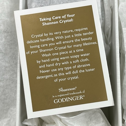 New Set Of 4 GODINGER Shannon Crystal SOUTH BEACH Palm Tree Ice Beverage Glasses - Picture 4 of 10