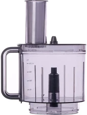 Nutrichef Food Processor Bowl, Cover & Pusher-Replacement Parts for NCFPG9, Gray