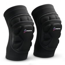 Sports Knee Pads Ergonomic Segmented Padding for Training and Game Use, Mul...