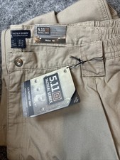 5.11 Tactical Pants Khaki Cargo Mens 46 Unhemmed Utility 74251