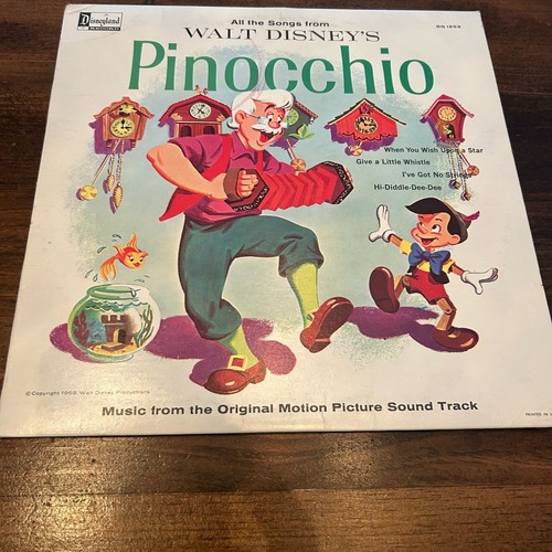 Walt Disney Konvolut 4 Vintage Classic Records Pinocchio Christmas Fav Small World - Bild 8 von 20