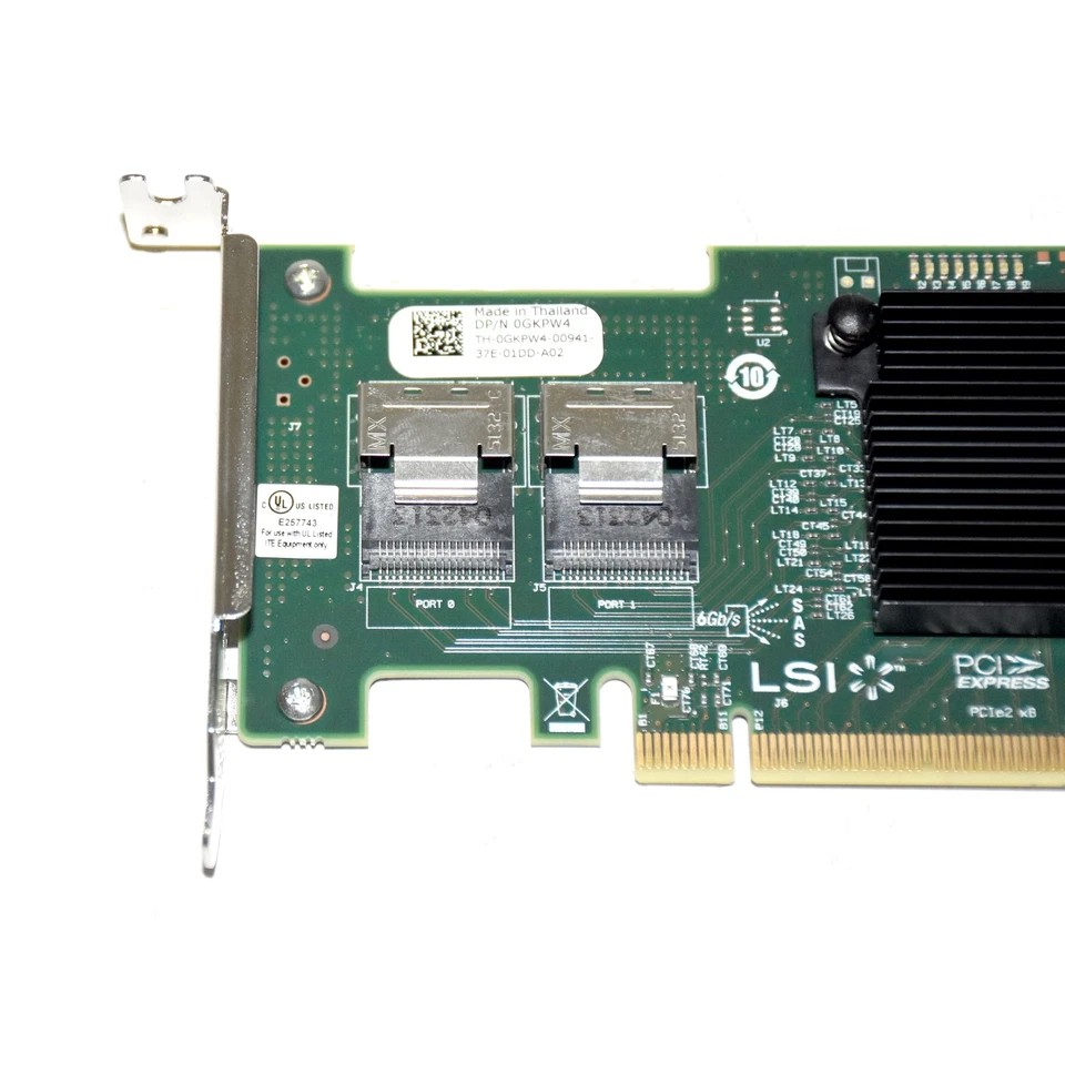 Dell LSI SAS9210-8i 8-Ports SAS SATA 6Gbps Host Bus Adapter HBA GKPW4 500605B - Image 4 of 4