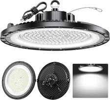 UFO LED High Bay Light 250W 37500LM 1-Pack, High Bay Led Shop Lights IP65 Waterp