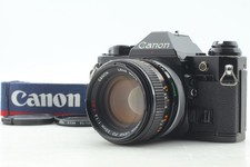  N MINT Canon AE-1 PROGRAM Film Camera Black S.S.C. FD 50mm F1.4 Lens FromJAPAN