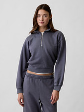 Relaxed Fleece Half-Zip Sweatshirt