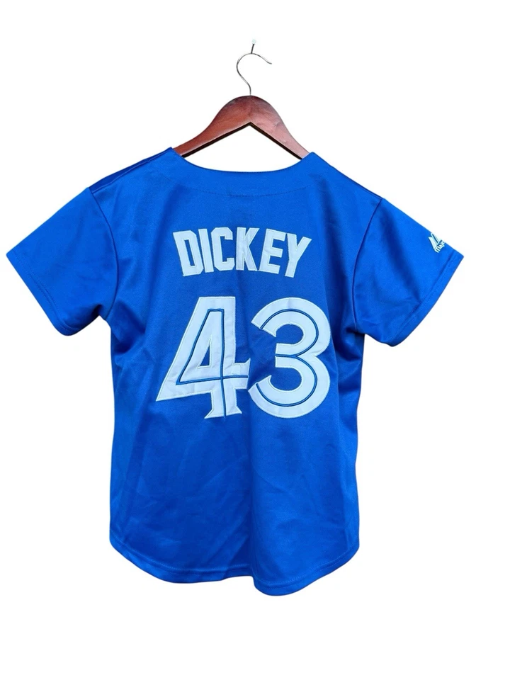 Camiseta deportiva de béisbol MLB para mujer Toronto Blue Jays Dickey #43 talla mediana Foto 2 de 4
