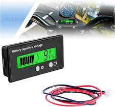 12V 24V 48V 60V 72V 84V Golf Cart Battery Capacity Voltage Monitor with Black