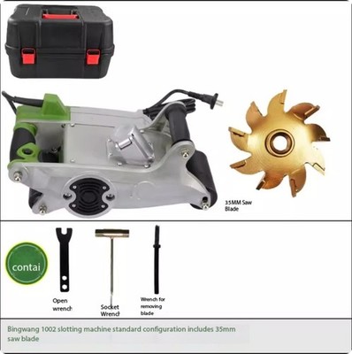 Lightweight Brick Trenching Machine for Walls in One Go Dustless Trenchers