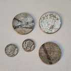 US Silver Coins Lot - Franklin & Kennedy Half Dollars, Mercury Dimes (1944-1964)