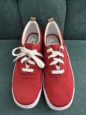 NEW Keds Sneakers Champion Core Canvas Women Size 8.5 Red Lace Up Low Top Casual