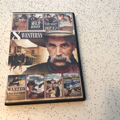 8 Westerns   DVD  Sam Elliot  Buddy Ebsen Various Actors   2012   VG Condition