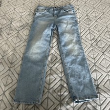 Cat and Jack Boys Jeans Light Blue Wash Size 12 Straight Stretch Adjustable