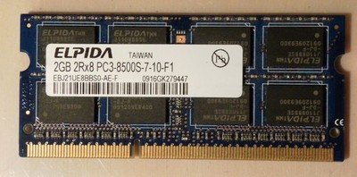 ELPIDA 2GB PC3 DDR-RAM für Notebooks